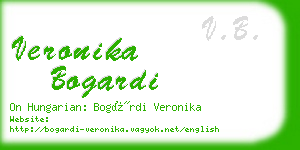 veronika bogardi business card